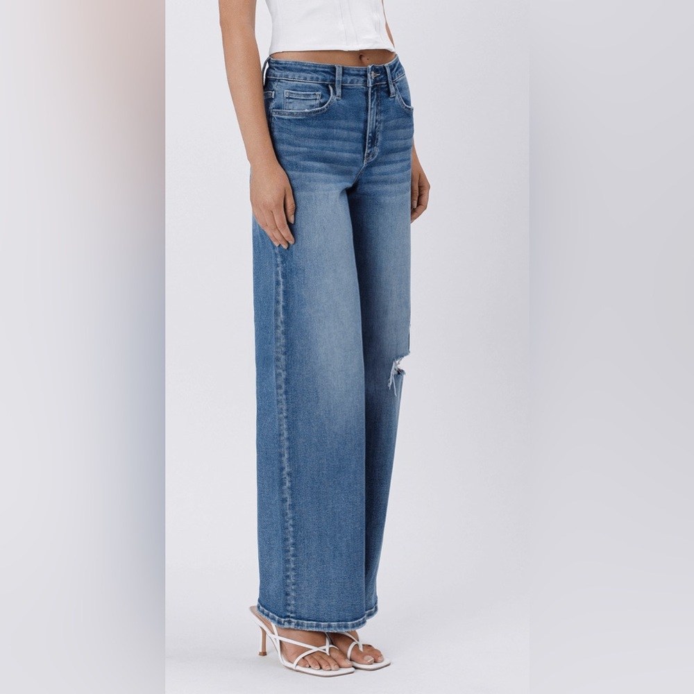 Lovervet High Rise Baggy Wide Leg Jeans - Picture 2 of 5